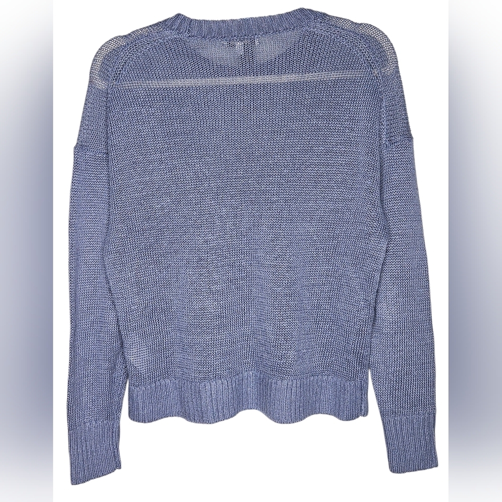 Madewell 100% Linen Drop Shoulder Sweater, Size S, GUC - Picture 4 of 9